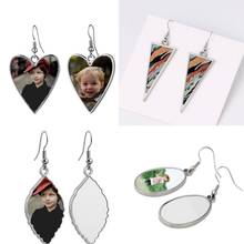 Sublimation Blanks Drop Earrings MDF Sublimation Photo Printing Dangle Earrings LX9E 2024 - buy cheap