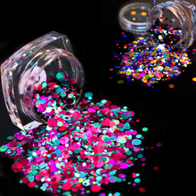 2Box Colorful Round Sequins Resin Filler Nail Sticker Sequin Diy Nail Art Decor Crafts Jewelry Making Epoxy Resin Mold Fillings 2024 - buy cheap