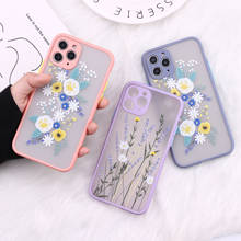 Capa floral para iphone, estojo de silicone transparente, para iphone 12 mini 11 pro max x xr xs max 7 8 plus se 2020 2024 - compre barato