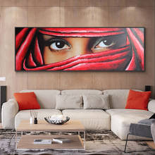Indian Women Eyes Painting 100% Hand Painted Oil Painting On Canvas Abstract Thick Texture Wall Art For Living Room Decoration 2024 - buy cheap