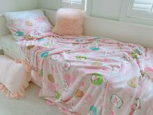 sumikko plush blanket cute  sumikko  printed quilt cartoon flannel blanket pillowcase girl heart bedding kawaii exquisite gift 2024 - buy cheap