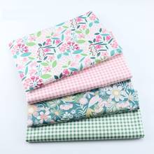 Plaid Cotton Sewing Fabric Floral Cloth Diy Handmade Patchwork 4-piece Cloth Factory Outlet 2024 - buy cheap