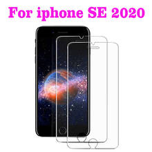 2.5d vidro temperado para iphone se 2020 película protetora 9 h à prova de explosão protetor de tela lcd para iphone se 2020 2024 - compre barato