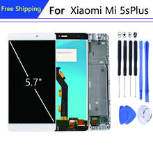 Оригинал для 5,7 "Pantalla xiaomi mi 5S plus ЖК-рамка дисплей в мобильном телефоне lcd s кодирующий преобразователь сенсорного экрана в сборе части lcd 2024 - купить недорого