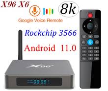X96 X6 Android 11.0 TV Box 8GB 128GB 4G 64GB 32GB RK3566 64bits 2T2R Dual Wifi Lan 1000M LAN Bt 8K HD Smart Media Player 2024 - buy cheap