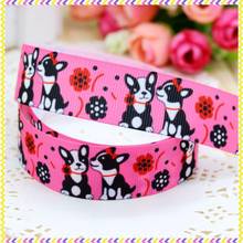 DHK 7/8'' 5yards dog printed grosgrain ribbon headwear hair bow diy party decoration OEM Wholesale 22mm E1079 2024 - buy cheap