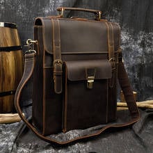 Luufan High Quality Men Backpack Genuine Leather Knapsack for Man hand bag shoulder bag 3 in 1 backpack japan korea hot sell bag 2024 - buy cheap