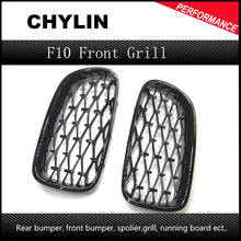 Newest Diamond Style 2010-2016 One Pair Abs 5 Series F10 Mesh Grill for Bmw F10 F11 F18 Car Front Grill 2024 - buy cheap