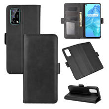 Funda de cuero para Realme V5 / OPPO K7X / Realme Q2, carcasa de teléfono con imán Vintage, carcasa con tapa para Realme 7 5G 2024 - compra barato