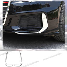 Lsrtw2017 Stainless Steel Car Front Bumper Trim Grill Decoration for Audi A6 C8 2019 2020 2021 Accessories Styling Auto 2024 - buy cheap