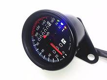 Black LED Backlight Signal Motorcycle Odometer KMH Speedometer Gauge For Cafe Racer 2024 - buy cheap