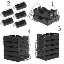 5 Pcs 3x18650 Rechargeable Battery 3.7V Clip Holder Box Case With Wire Lead 2024 - buy cheap