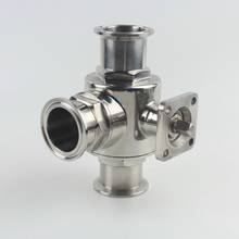 1-1/2" 38mm Tri Clamp 1.5" 304/316 Stainless Steel T/L Port Sanitary Ferrule Ball Valve Homebrew No Actuator 2024 - buy cheap