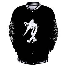 Бейсбольная форма с 3d принтом логотипа рок-музыки для мужчин/женщин, бейсбольные куртки в стиле Харадзюку Frdun 2024 - купить недорого