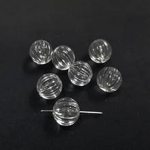 (Choose Size ) Newest Clear Acrylic  Irregular /Twisted/Distorted /Striped Round Beads /Jewelry Accessories/ Finding DIY Beads 2024 - buy cheap