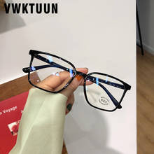 Vwktuun tr90 óculos de proteção da luz azul, armação quadrada unissex, óculos bluelight transparente 2024 - compre barato
