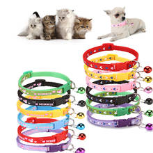 Fashion Pets Dog Collar Cartoon Funny Footprint Cute Bell Adjustable Collars For Dog Cats Puppy Pet Accessories 2024 - buy cheap