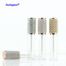 10pcs Crystal Rhinestone Lip Gloss Tubes Empty Lipgloss Bottles Refillable Container Balm Tube Plastic with Rubber Inserts 5ml 2024 - buy cheap