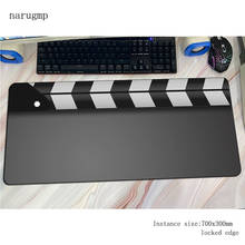 Movie Clapperboard mats locked edge gaming mouse pad big keyboard mousepad esports notebook gamer accessories padmouse mat 2024 - buy cheap