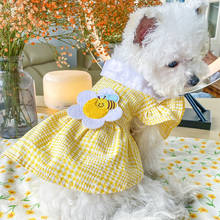 Summer Small Dog Clothes Dress Princess Skirt Puppy Dresses Yorkshire Corgi Pomeranian Shih Tzu Poodle Bichon Pet Clothing 2021 2024 - buy cheap