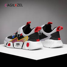 CAGILKZEL 2021 детская спортивная обувь для мальчиков кроссовки для девочек модная весенняя детская обувь для мальчиков детская обувь для бега 2024 - купить недорого