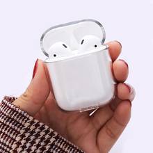 Clear Wireless Hard Earphone Cover For Apple AirPods 1 2 Pro Transparent PC Bluetooth Box For Air Pods 2 1 Protective Case 2024 - buy cheap