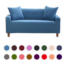 Funda de sofá de 1/2/3/4 plazas para sala de estar, cubierta de sofá de Color sólido con sillón todo incluido, cubierta de sofá elástica, cubierta de sofá para el hogar 2024 - compra barato