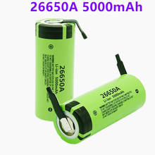 Bateria para 26650a, 2021 v e 100% mah, bateria de íon de lítio com níquel, 3,7 original 2024 - compre barato