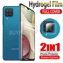 2IN1 Hydrogel Film For Samsung Galaxy A12 A21 A21S Front Screen Protector+Camera Lens Safety Glass Samsang A 12 21S Full Cover 2024 - buy cheap