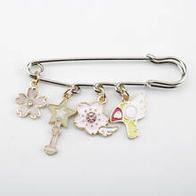 Fashion SAKURA CARD CAPTORS Pins KERO Magic Wand Brooch значки Shirt Bag Lapel Badge Wholesale Aesthetic Enamel Pin Jewelry Gift 2024 - buy cheap