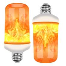 E27 LED Dynamic Flame Effect Corn Bulb 3 Modes AC 85-265V Flickering Emulation Gravity Decor Lamp Creative Fire Lights Emulation 2024 - buy cheap