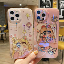 Cartoon Girl background for iphone 12 12Promax 11 11pro 11promax X XSMax XR 7 8 7Plus soft tpu shell 2024 - buy cheap