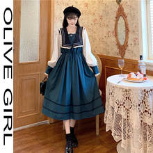 Spring Elegant Designer Party Midi Sweet Lolita Dress Women Dress Female Casual Slim Kawaii Japanese Korean Dress Women 2021 New 2024 - buy cheap