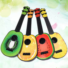 Ukelele com 4 cordas, brinquedo educacional para crianças, ukelele de frutas fofa, instrumentos musicais para crianças, 1 peça 2024 - compre barato