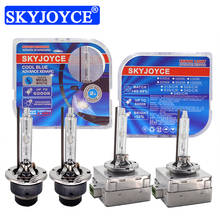 Skyjoyce 2021 novo 55w d1s 6000k xenon padrão hid lâmpadas com caixa de plástico 35w d2s 5000k d3s 8000k d4s carro atualizar lâmpada do farol 2024 - compre barato