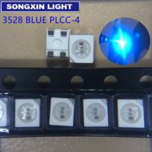 Luces LED traseras superbrillantes, iluminación para coche, PLCC-4 azul, SMD, 3528, nuevo, original, 50 Uds. 2024 - compra barato