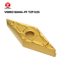YUZETOOLS-torno de procesamiento de acero, insertos de carburo de torneado, 10 VNMG160404-PF, YZP1225, CNC 2024 - compra barato