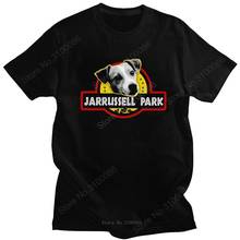 Cool Jack Russel Terrier T Shirt Men Fashion Short Sleeve Jarrussell Park T-shirt Dog Lover Gift Casual Tee Pure Cotton Fit Top 2024 - buy cheap