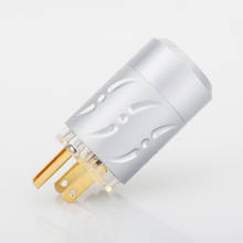 Viborg VM512G High Transparent AC red copper Gold Plated HIFI US mains Power Plug Male IEC Connector 2024 - buy cheap