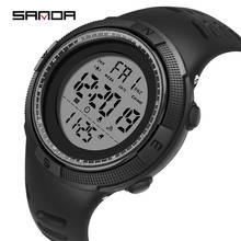 Sanda-Reloj deportivo para Hombre, cronógrafo Digital militar, con alarma, cuenta atrás, resistente al agua 2024 - compra barato