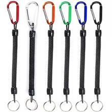 Fishing Lanyards Boating Ropes Retention String Fishing Rope with Camping Carabiner Secure Lock Fishing Tools Accessories 2024 - buy cheap