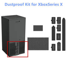 Juego de tapones de silicona para Xbox Series S / Xbox Series X, Protector de funda con filtro de malla a prueba de polvo, Kit de tapones para juegos 2024 - compra barato