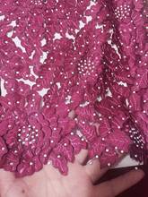 2020 High quality african french 3d lace fabric stones Embroidered African Guipure French Lace Fabric for party dresses CD2435 2024 - buy cheap