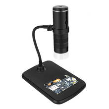 Беспроводной Цифровой Микроскоп, 1080P USB Портативный WiFi увеличительный микроскоп 50X-1000X увеличение, монетная камера с 8 светодиодными лампами 2024 - купить недорого