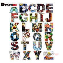 Dpsprue 5d Full DIY Square/Round Diamond Painting Cross Stitch Alphabet 3d Round Embroidery Mosaic Home Decor Baby Gift 2024 - buy cheap