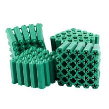 Parafusos de montagem verde 6 mm antiderrapante guia de plástico 100 peças 2024 - compre barato