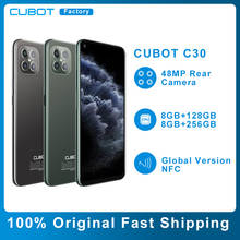 Cubot-smartphone c30, 8gb + 128 gb, 256gb, nfc, 4g, versão global, celular, 48mp, câmera traseira quad ia, 32mp, selfie, android 10 2024 - compre barato