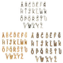 26 unids/lote de dijes de A-Z del alfabeto, colgantes con letras, accesorios de joyería DIY para la fabricación de joyas 2024 - compra barato