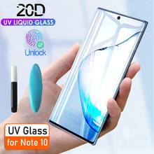 2PCS For Samsung Galaxy S8 S9 Note 8 9 10 Plus S10 E S7 Edge Tempered Glass UV Liquid Glue Full Coverage Screen Protector Film 2024 - buy cheap