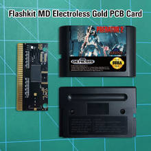 Predator 2 - Flashkit MD, tarjeta PCB dorada sin electrodos, Cartucho de juegos MD de 16 bits para consola MegaDrive Genesis 2024 - compra barato